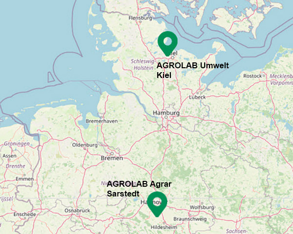 AGROLAB sites in South-Europe